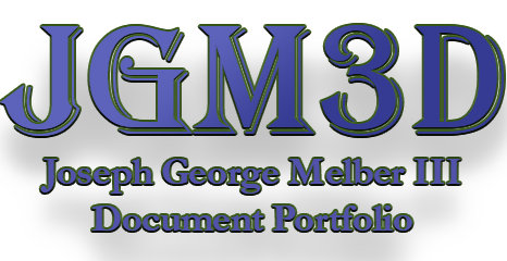 JGM3D Joseph George Melber III Document Portfolio