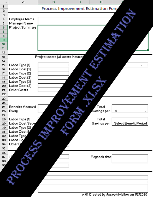 Process Improvement Estimation Tool