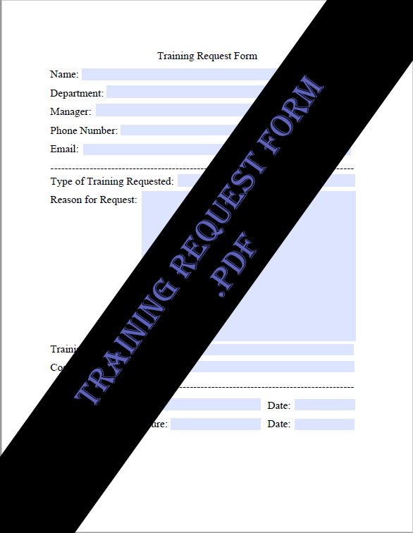 Training Request Form